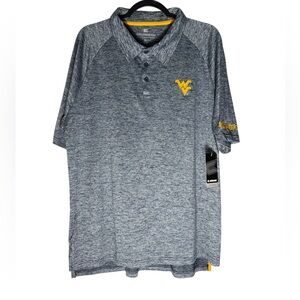 Colosseum Mens Polo Shirt Size XL West Virginia Mountaineers College Casual NWT